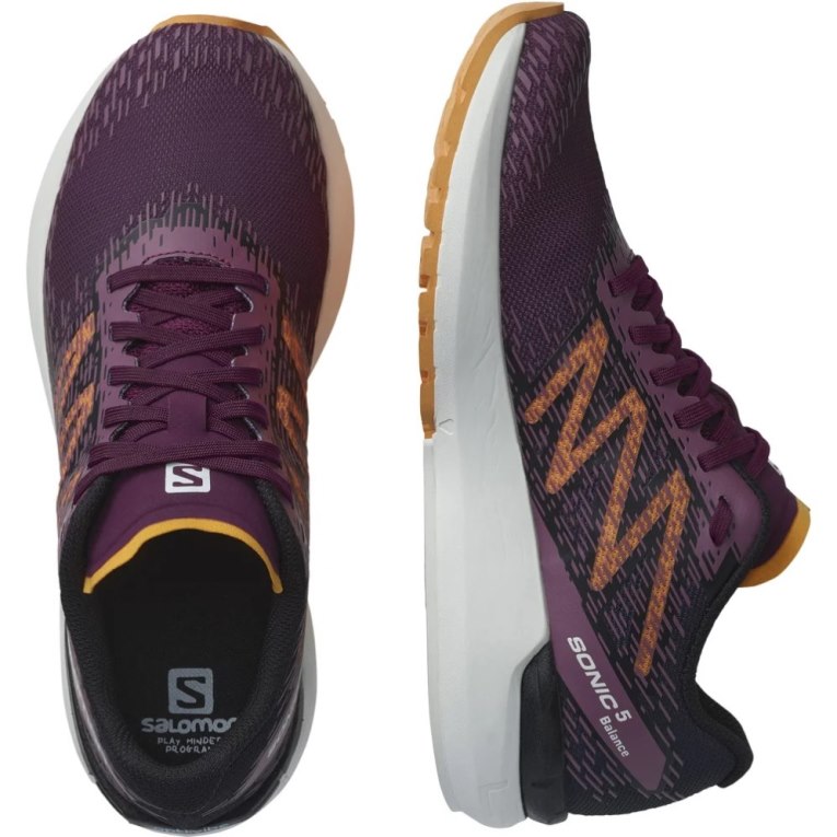 Salomon Sonic 5 Balance Women's Running Shoes Burgundy | CA 45G37